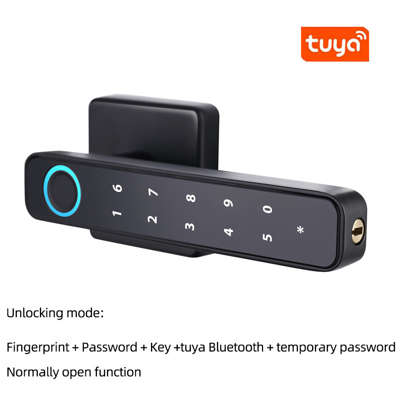 2024 Hot Tuya Wifi Fingerprint Lock Keyless Combination Aluminum Smart Security Door Locks