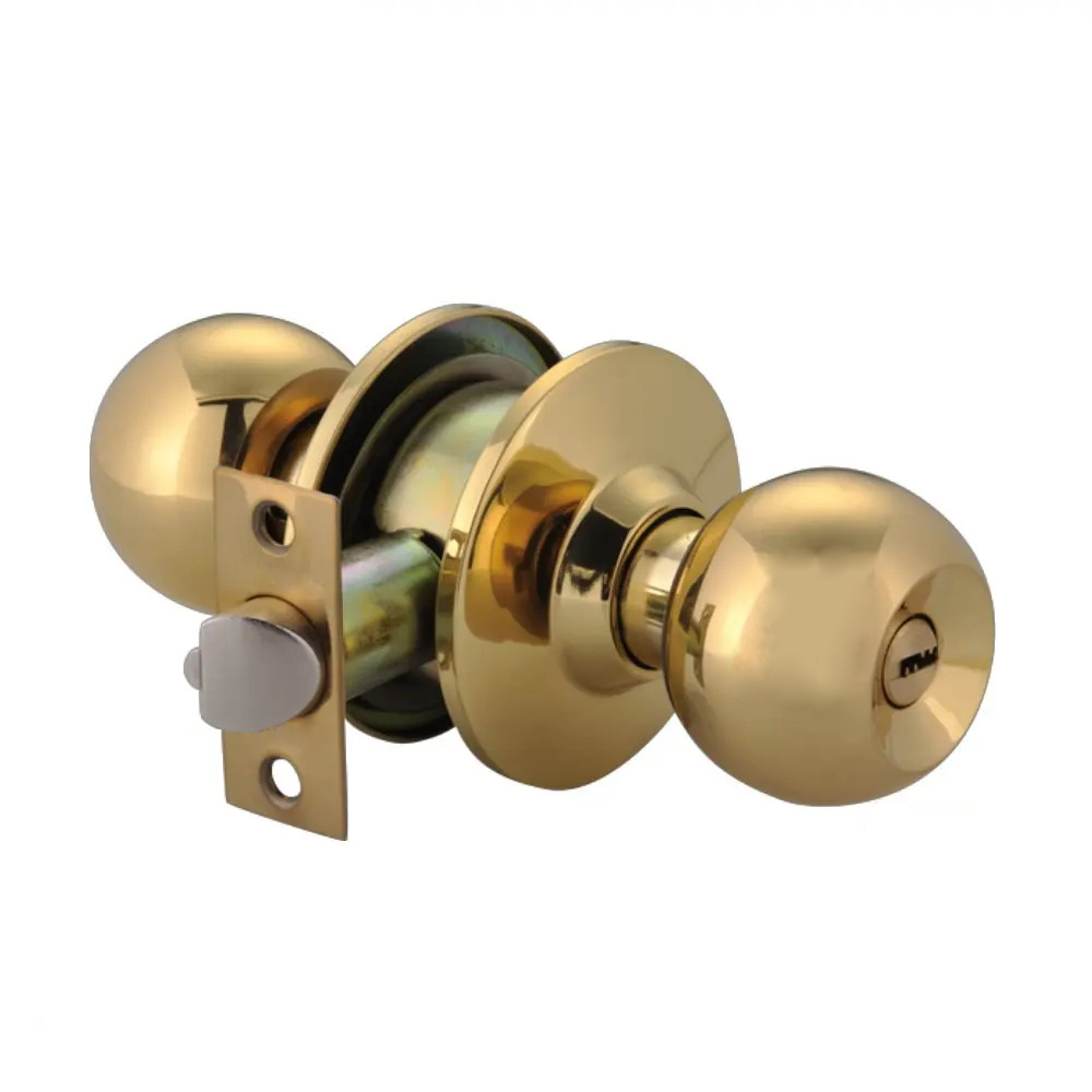 Grade 3 Cerraduara OEM 587 Knob Lock Entrance Bathroom Tubular Cylindrical Door Knob Lock 60/70mm latch