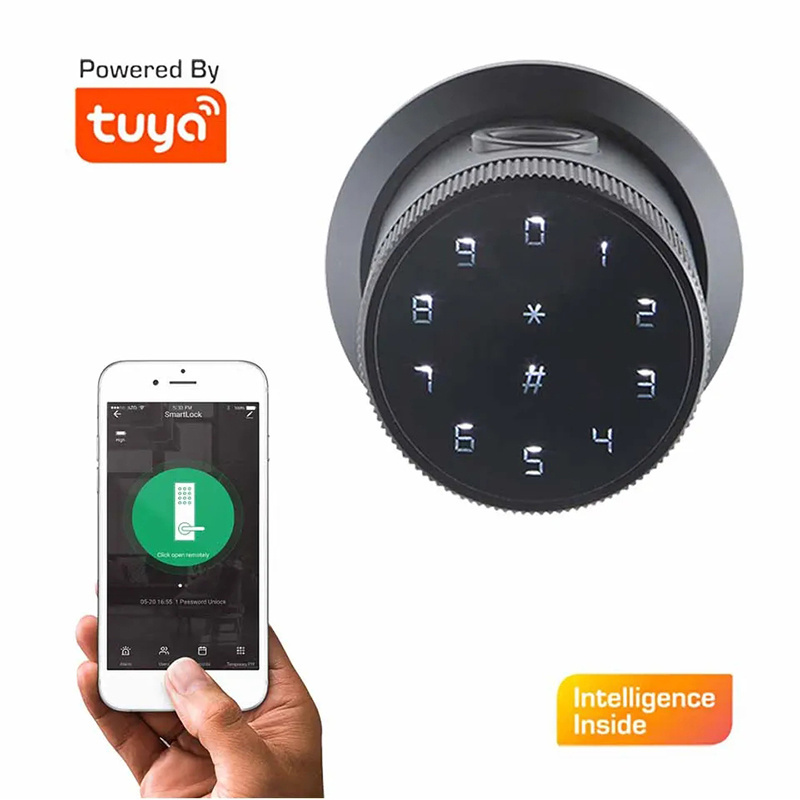 Tuya Smart Digital Door Lock Password Card Code Fingerprint Smart Knob Lock