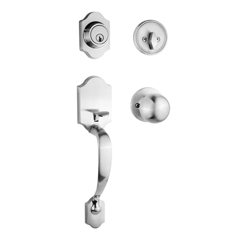 High Quality Tubular Heavy Duty Handle and Lever Door Lock Combo Set For Home House Office Apartment Hotel Garage