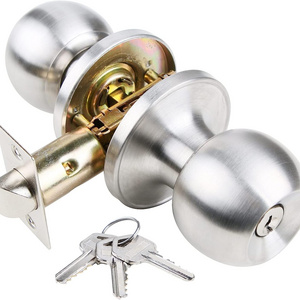 Keyed Entry Door Knob for Entrance Front Door knob with Lock and Key for Exterior Interior Bedroom Living Room