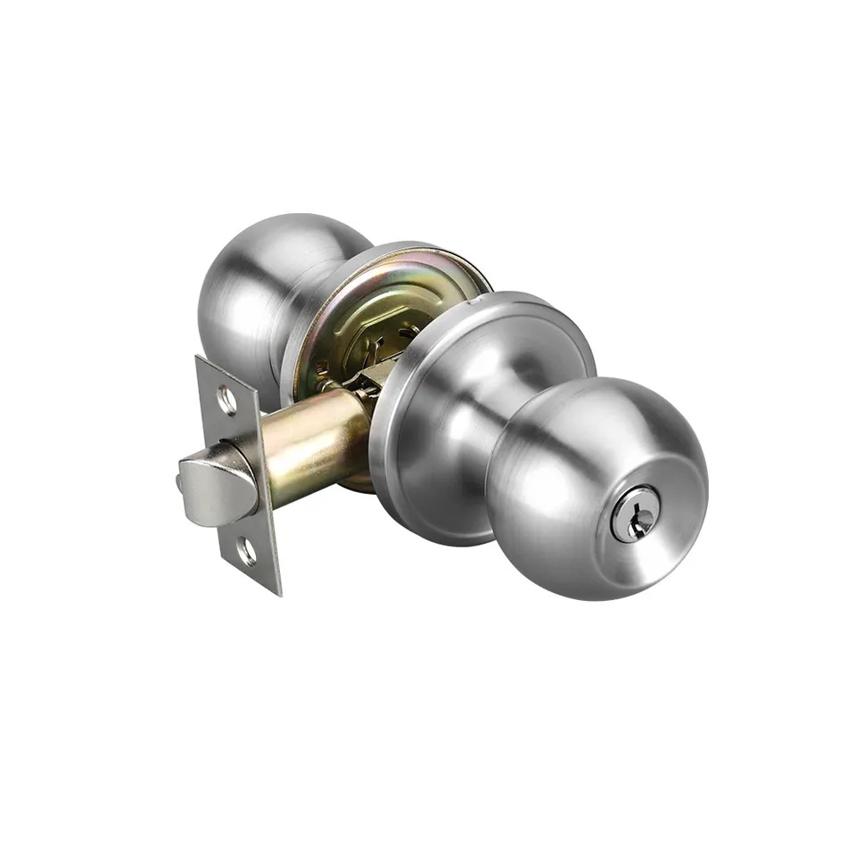 Keyed Entry Door Knob for Entrance Front Door knob with Lock and Key for Exterior Interior Bedroom Living Room