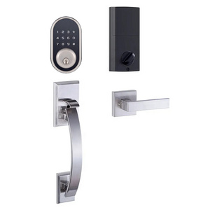 Tuya APP Wifi Inteligente Smart code deadbolt lock and grip door handle lock for the Entrance gate door