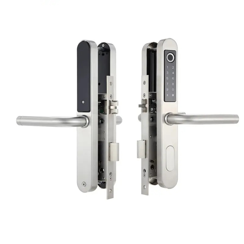 Smart door lock aluminium doors TT APP fingerprint ultra slim smart lock sliding electric door lock