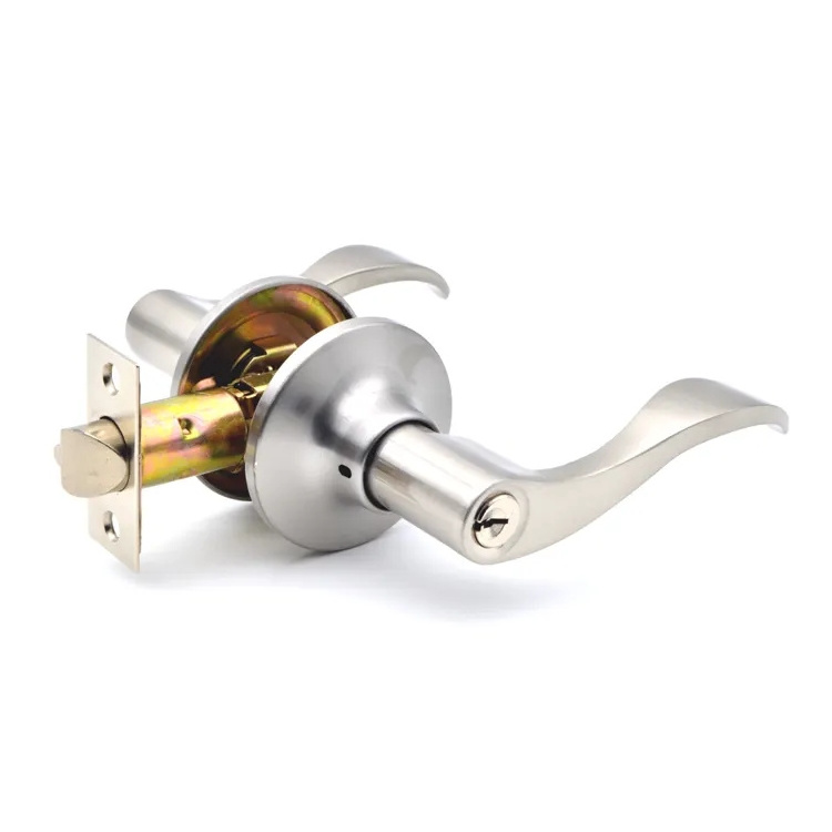 American Style Access Door Lever Lock Security Door Handle Lock And Key Entry Wave Lever lockset