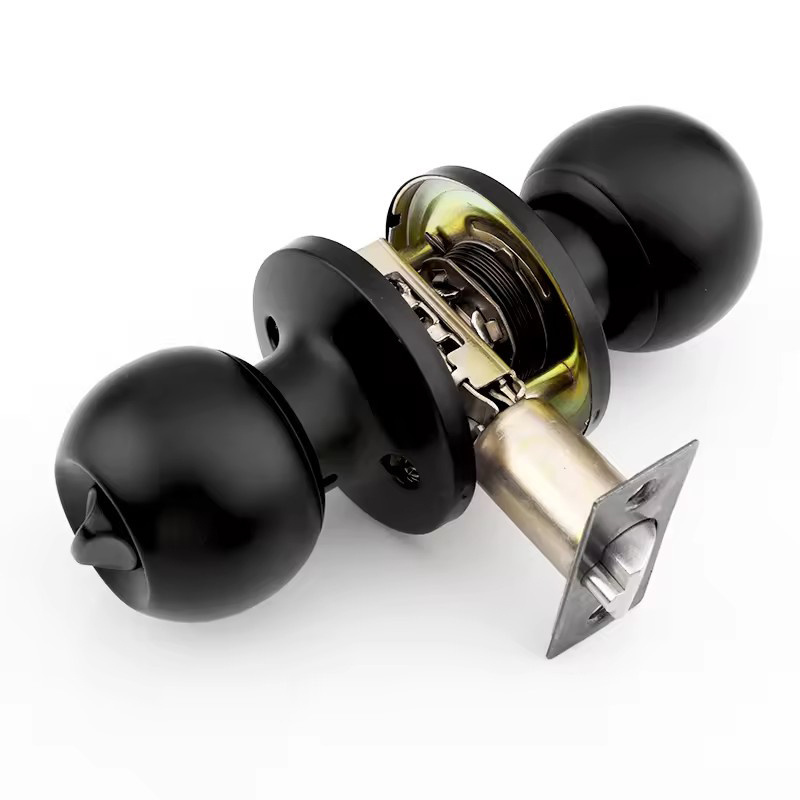 All Keyed Same Entry Knobs and Single Cylinder Deadbolt for Exterior Front Doors Matte Black Finish Entry Door Lock