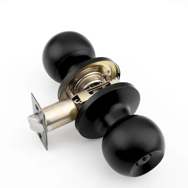 All Keyed Same Entry Knobs and Single Cylinder Deadbolt for Exterior Front Doors Matte Black Finish Entry Door Lock