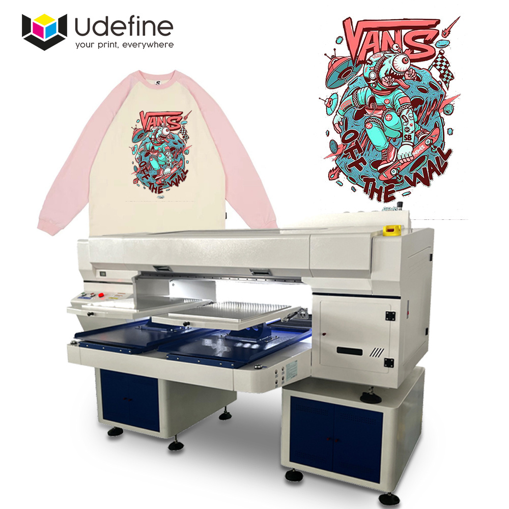 Udefine Double Station Textil Used DTG Printer For Sale Tshirt Printing Machine Garment Printer