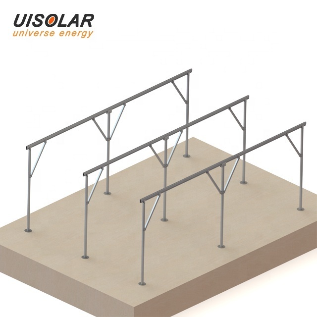 Aluminum solar panel mounting structural frame for green house