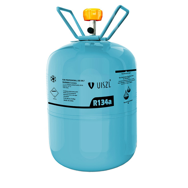 UISZL OEM Air-conditioner gas R134A refrigerant R134 Factory Supply Air Condition 99.9% Purity R134a