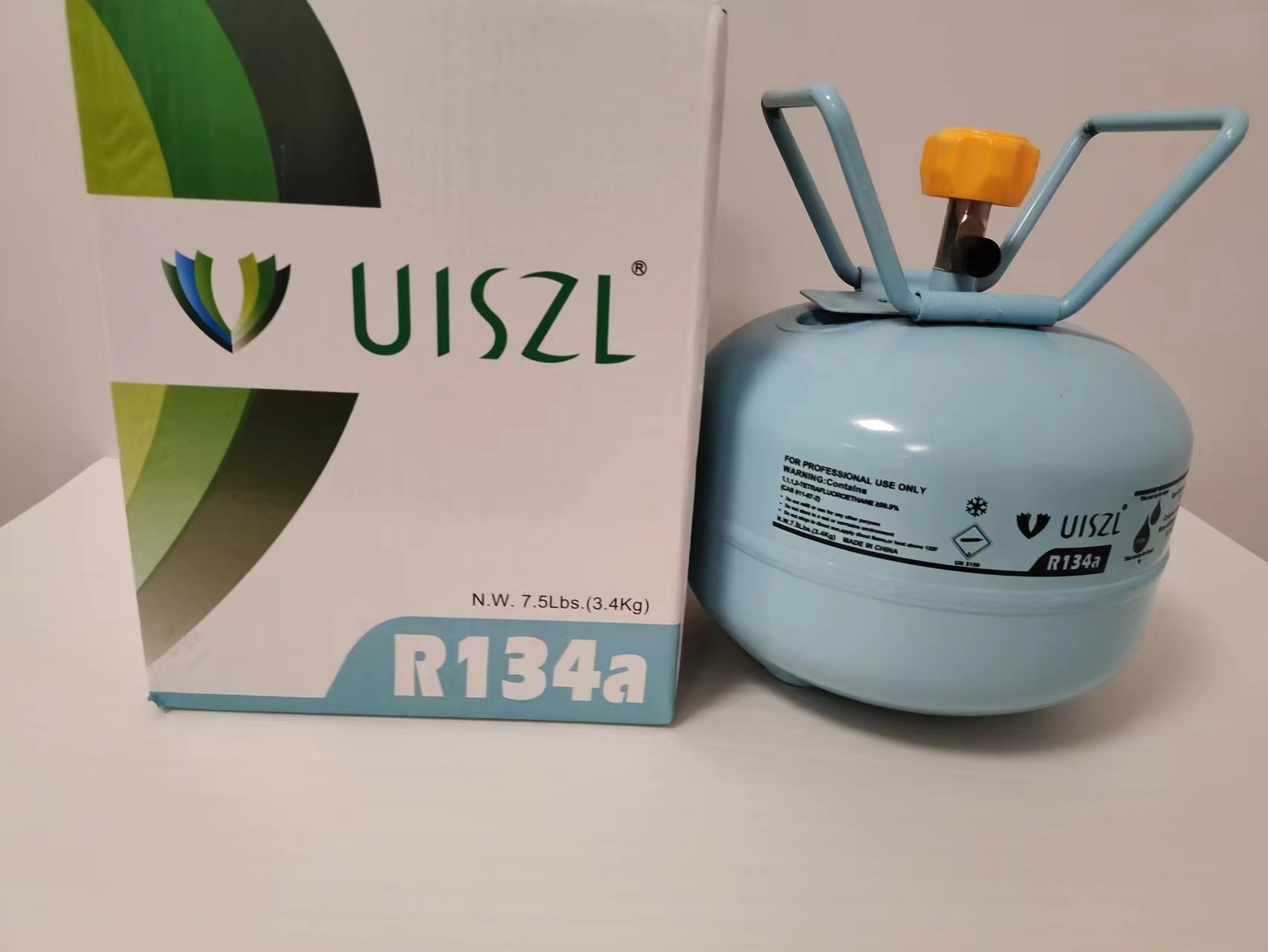 UISZL high quality and cheap price gas refrigerant r134a 99.9% purity 13.6kg cylinder 134a R134a Refrigerant Gas