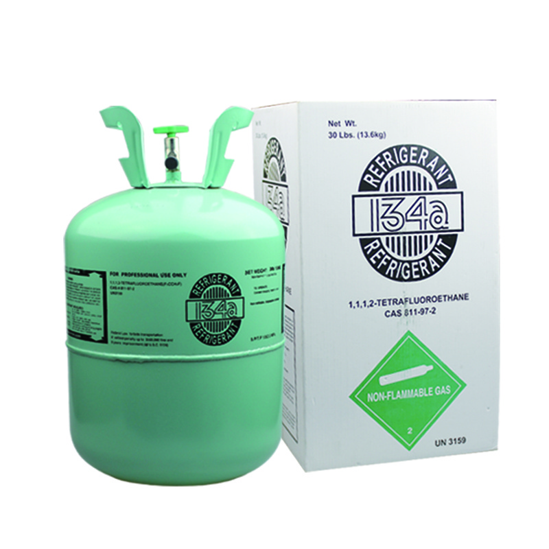 r13 R134a HFC Refrigerant  R134A Refrigerant Gas 340g 1000g DOT CANS  Factory sales air conditioner purity 99.99%  134a 13.6kg