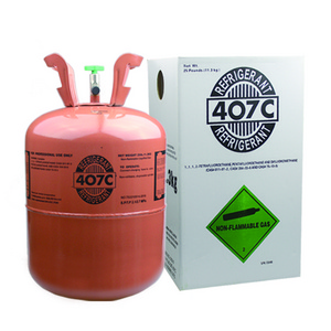 UISZL Refrigerant gas 407c price  manufactures in 11.3kg disposable cylinder for air conditioning 407 refrigerant