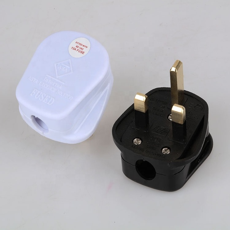 UK power plug bs1363 type G plug top 13A 250V with fused extension wall plug with ASTA certificate