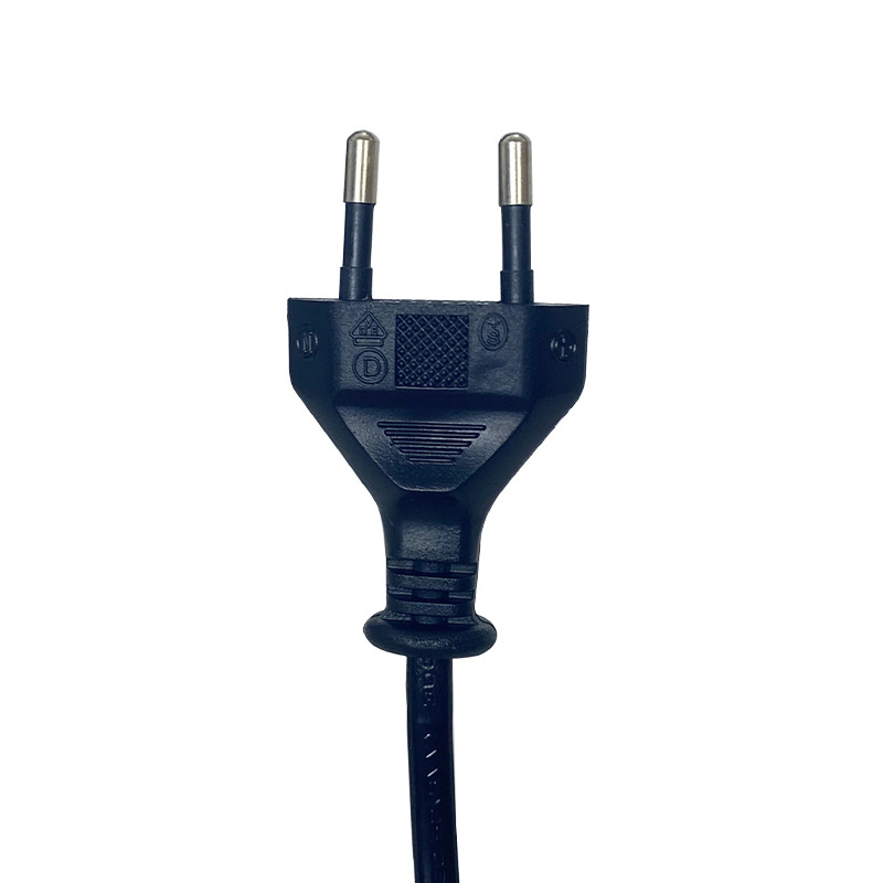 Factory Direct Sale Price Mains Cable Indonesia Plug SNI Certified 2 Round Pin Power Cord Plug For Indonesia Approvals