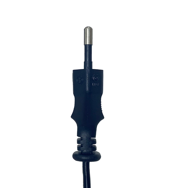 Factory Direct Sale Price Mains Cable Indonesia Plug SNI Certified 2 Round Pin Power Cord Plug For Indonesia Approvals