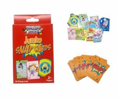 Jumbo Snap Playing Cards Toy Game Cards for Children Education Fun and Family games Snap Cards