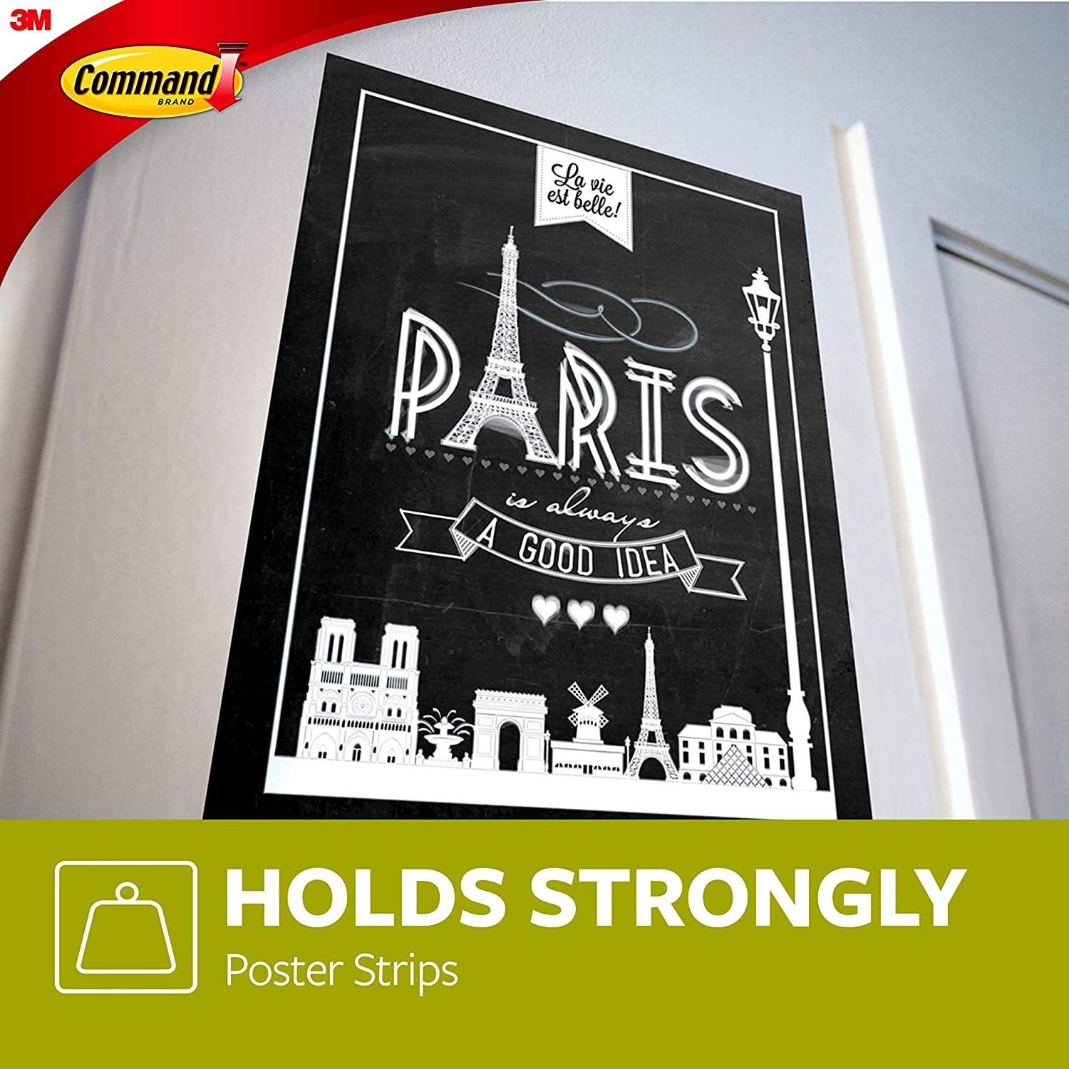 High Quality Poster Strips  White Strong Adhesive and Easy Removable Strips For Posters Calendars Damage Free Hanging