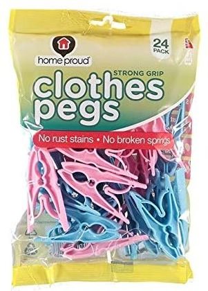 Durable Plastic Peg Clips Cloth Hanging Pegs Laundry Clothespins Clothes Pegs