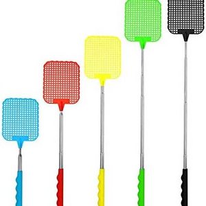 High Quality Fly Swatter Telescopic Extendable Long Handle Fly Swatter Metal Compact Handy Fly Swatter