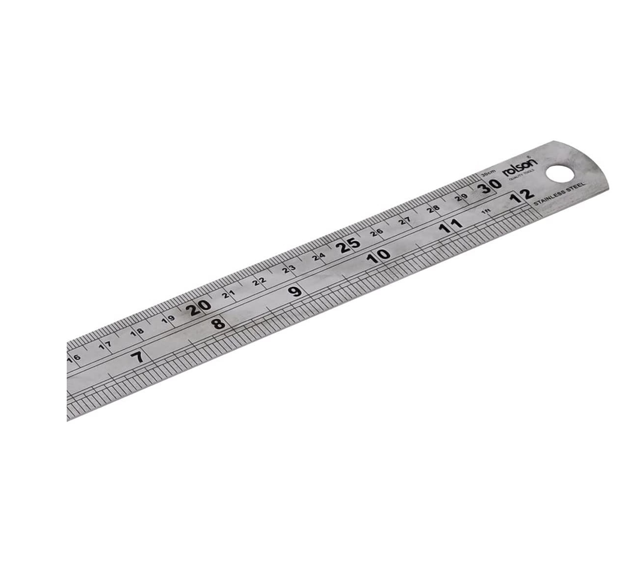 Stainless Steel Scale Rule Graduated in cm/mm 150mm, 300mm, 600mm Straight Ruler For Office and School Stationery