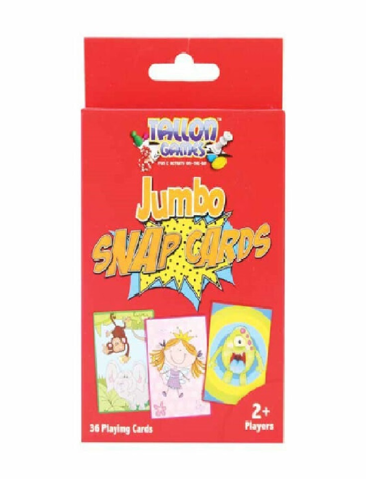 Jumbo Snap Playing Cards Toy Game Cards for Children Education Fun and Family games Snap Cards