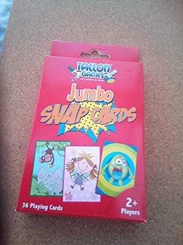 Jumbo Snap Playing Cards Toy Game Cards for Children Education Fun and Family games Snap Cards