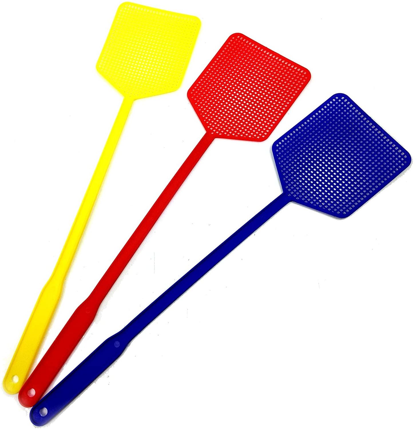 Hot Sale Colorful Plastic Fly Swatters Long Handle Fly Swatted  Fly Swatted