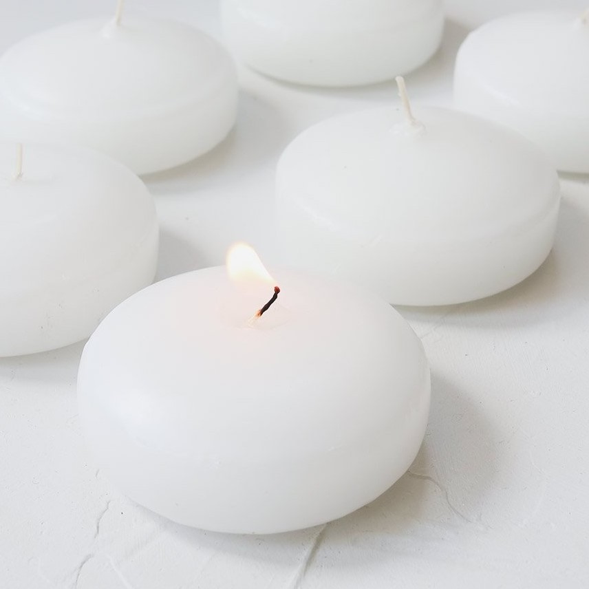 High Quality Floating Candles in 5 Hours White Decorative Smock less Floating Candles in Water For Wedding and Home Decoration