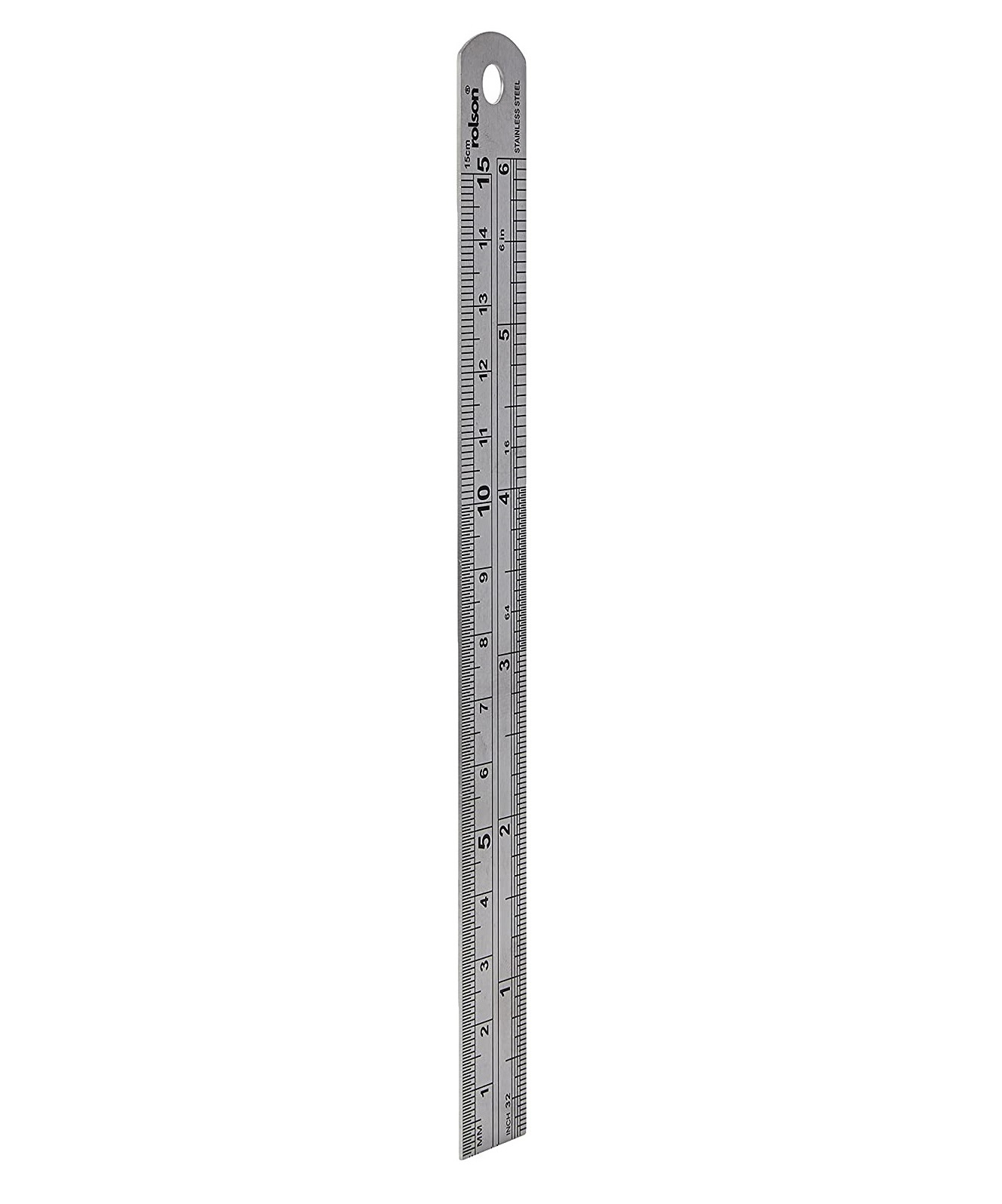 Stainless Steel Scale Rule Graduated in cm/mm 150mm, 300mm, 600mm Straight Ruler For Office and School Stationery