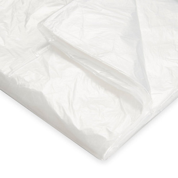 Polythene Dust Sheets Transparent High Quality Plastic Dust Sheets Cover Protect Floors Doors & Furniture to Dirt & Dust