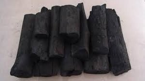 Black and White lump wood charcoal