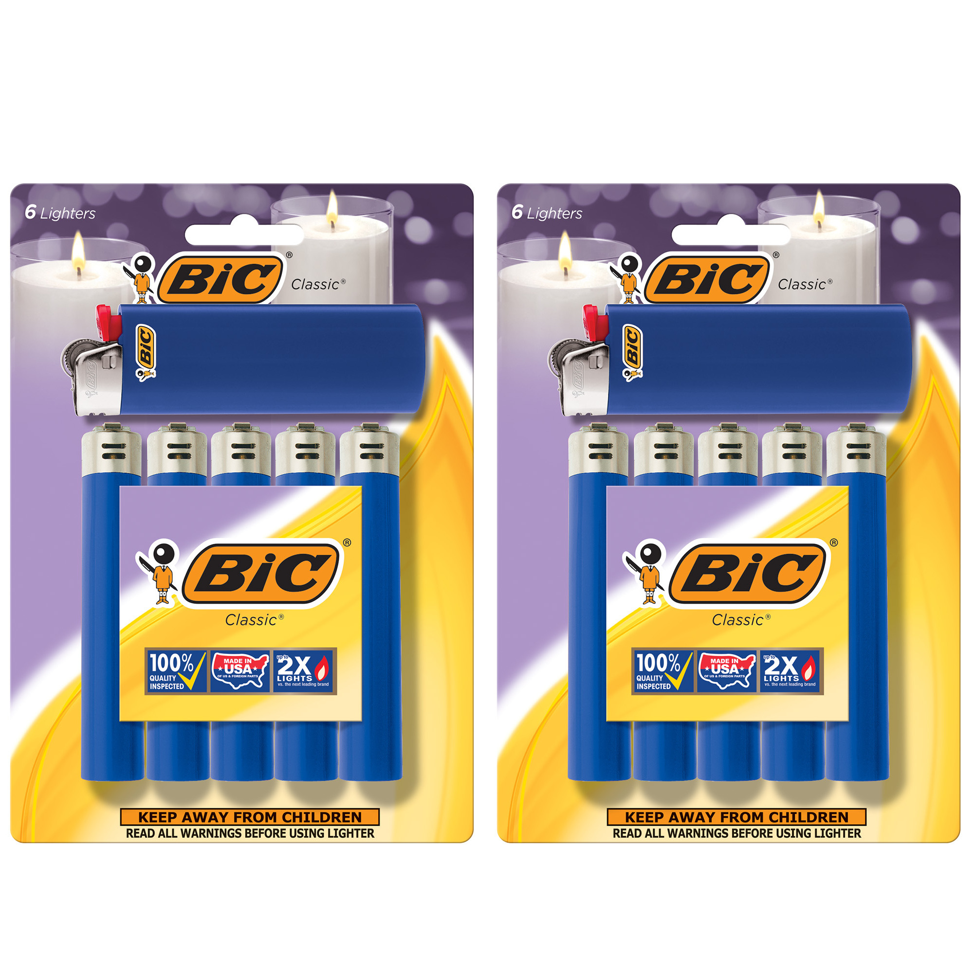 Refillable, Windproof Big Bic Lighters