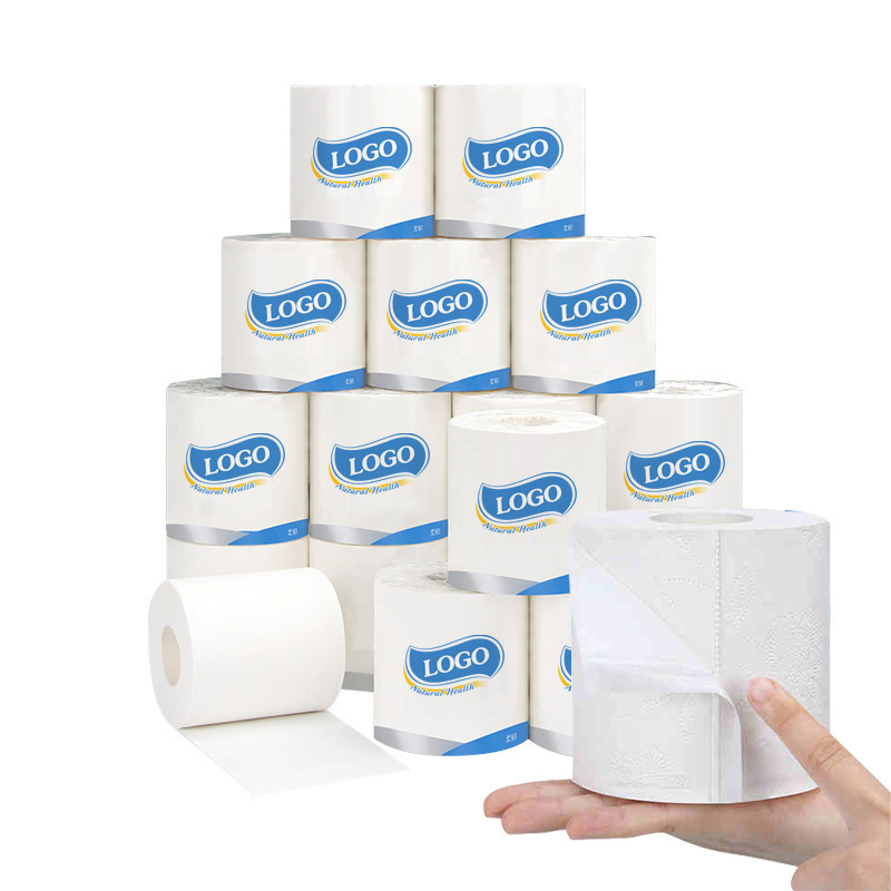 Wholesale Toilet Paper Roll 3-ply Tissue Paper Virgin Wood Pulp White toilet Tissue Paper roll