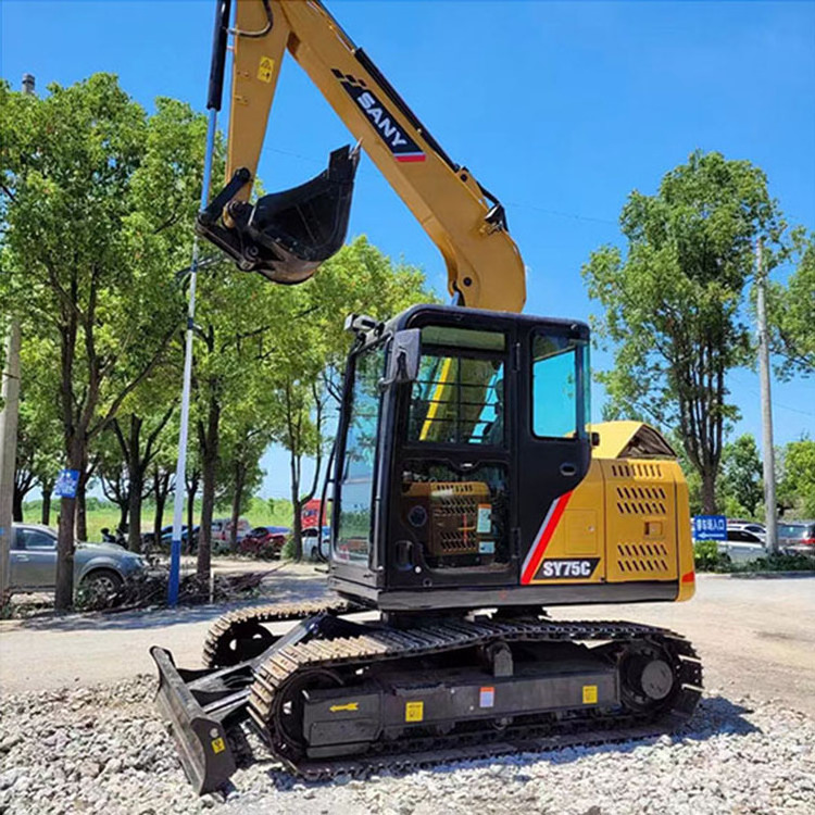 Original Crawler Hydraulic Excavator SANY 75 in Good Working Condition Second Hand Excavators SANY SY75C in Stock for Sale