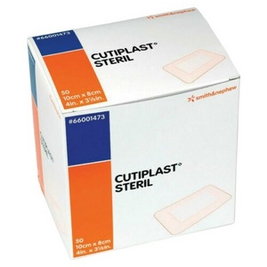 Smith & Nephew Cutiplast Adhesive Sterile Dressings 8cm x 10cm, 50 Pack Medical Surgical Wound Care Dressing