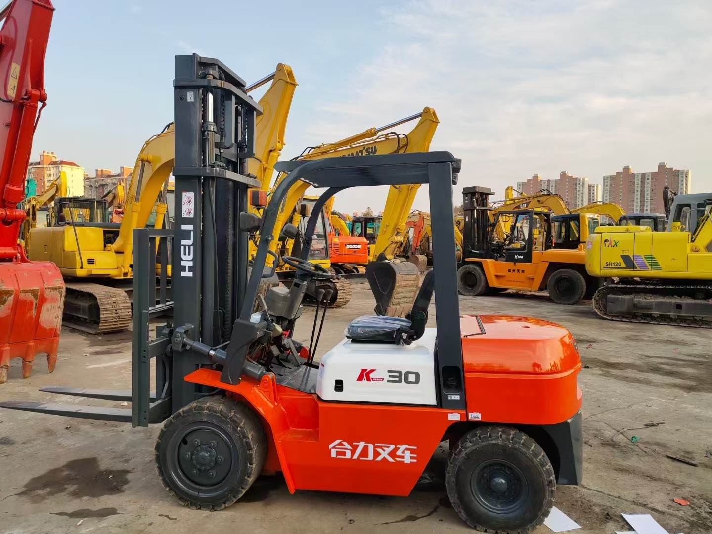 used HELI CPCD35 Mini diesel 3.5 ton Forklift cheap price From China 2 ton 4 ton 6 ton 7 ton 3.5 ton 3 ton For Sale