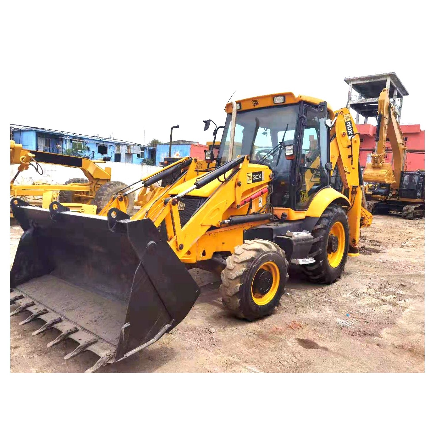 Hot Selling Used backhoe loader JCB 3CX front loading anti -shovel loader used used  jcb 3cx/4cx with spare parts