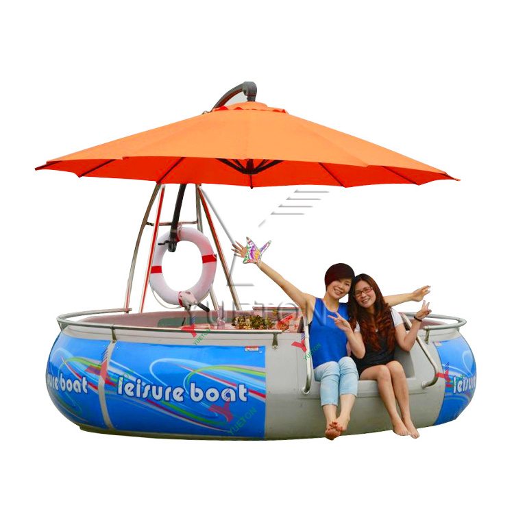 High Quality Floating Barbecue Party Electric Grill Leisure BBQ Donut Boat for Sale