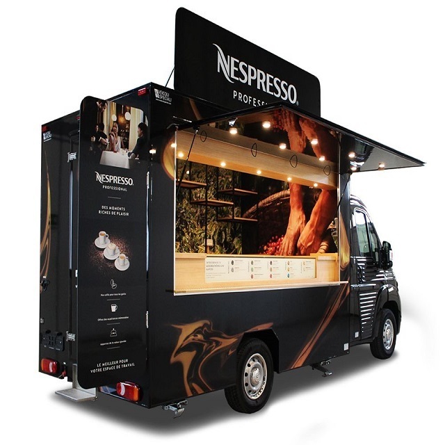 Mobile Kitchen Food Van / Food Trailer/china Multi-function Mobile Food Carts With Big Wheels