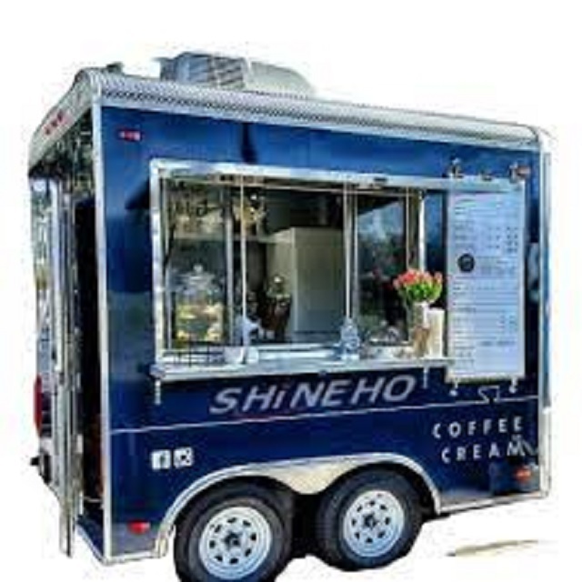 Wholesale mobile coffee trailer 7.5 ft mobile food cart food truck for sale Ghana