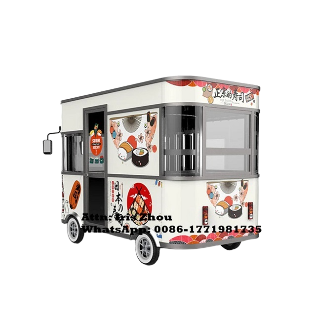 Wecare DOT Valid Mobile Food Truck with Pizza Oven Outdoor Food Cart Food Trailer