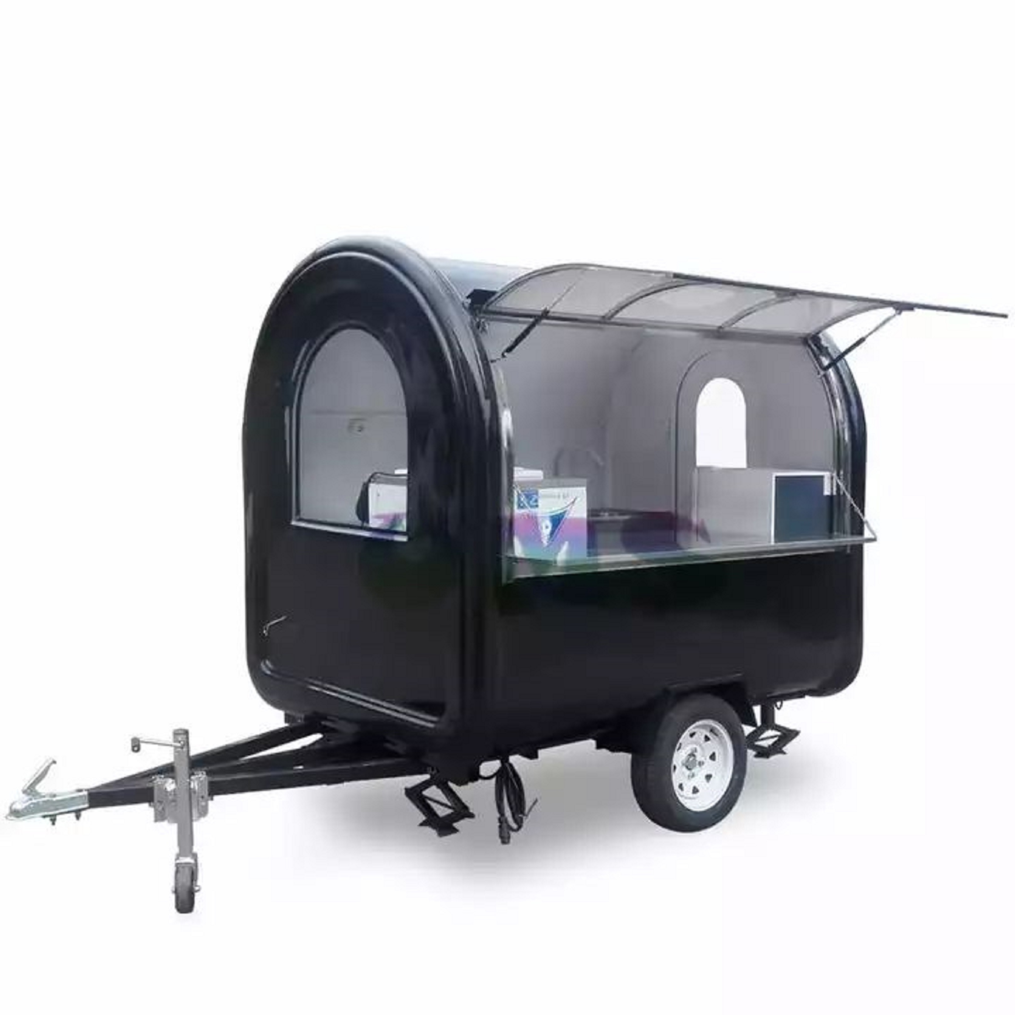 Customizable Fully Equipment Mobile Food Truck Fast Food Van Concession Trailer For Small Business