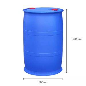 Brimful Volume 220l Open Top Blue Plastic 55 Gallons Drum / Plastic Barrel / 200l Hdpe Open Top Blue Plastic Drum