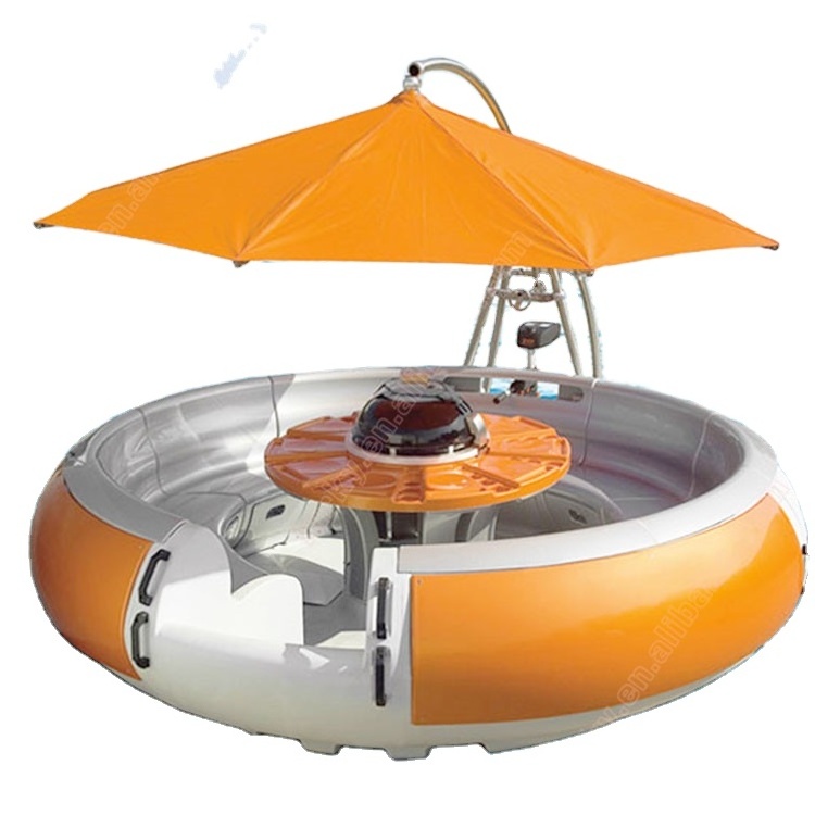 High Quality Floating Barbecue Party Electric Grill Leisure BBQ Donut Boat for Sale