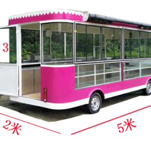 UK Standard Hamburger Food Truck Mobile Hot Dog Cart Food Trailer with Air Conditioner Equipped