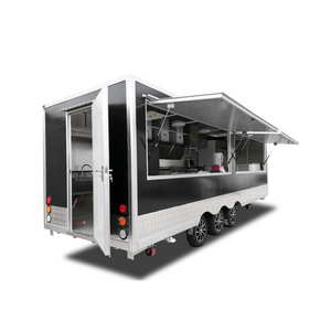 Street Food Truck Fast Food Horse Trailer Mobile Kitchen Restaurant Ice Cream Food Cart Mobile Bar Trailer