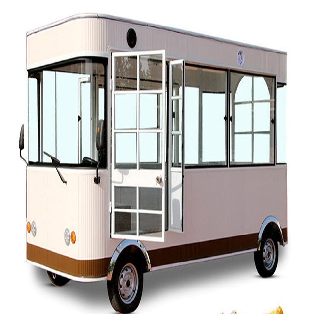 UK Standard Hamburger Food Truck Mobile Hot Dog Cart Food Trailer with Air Conditioner Equipped