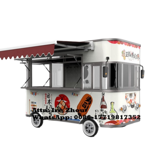 Fast Food Truck For Baking Equipment Mobile Ice Cream Cart Customized Street Food Trailer Cart With USA