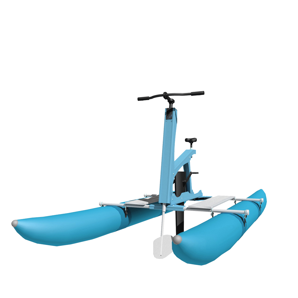 Popular fiberglass cheap water pedal bike boat for